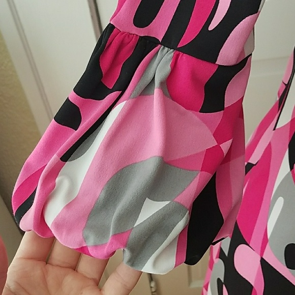 90s/Y2k Geoprint Dress - Picture 4 of 6